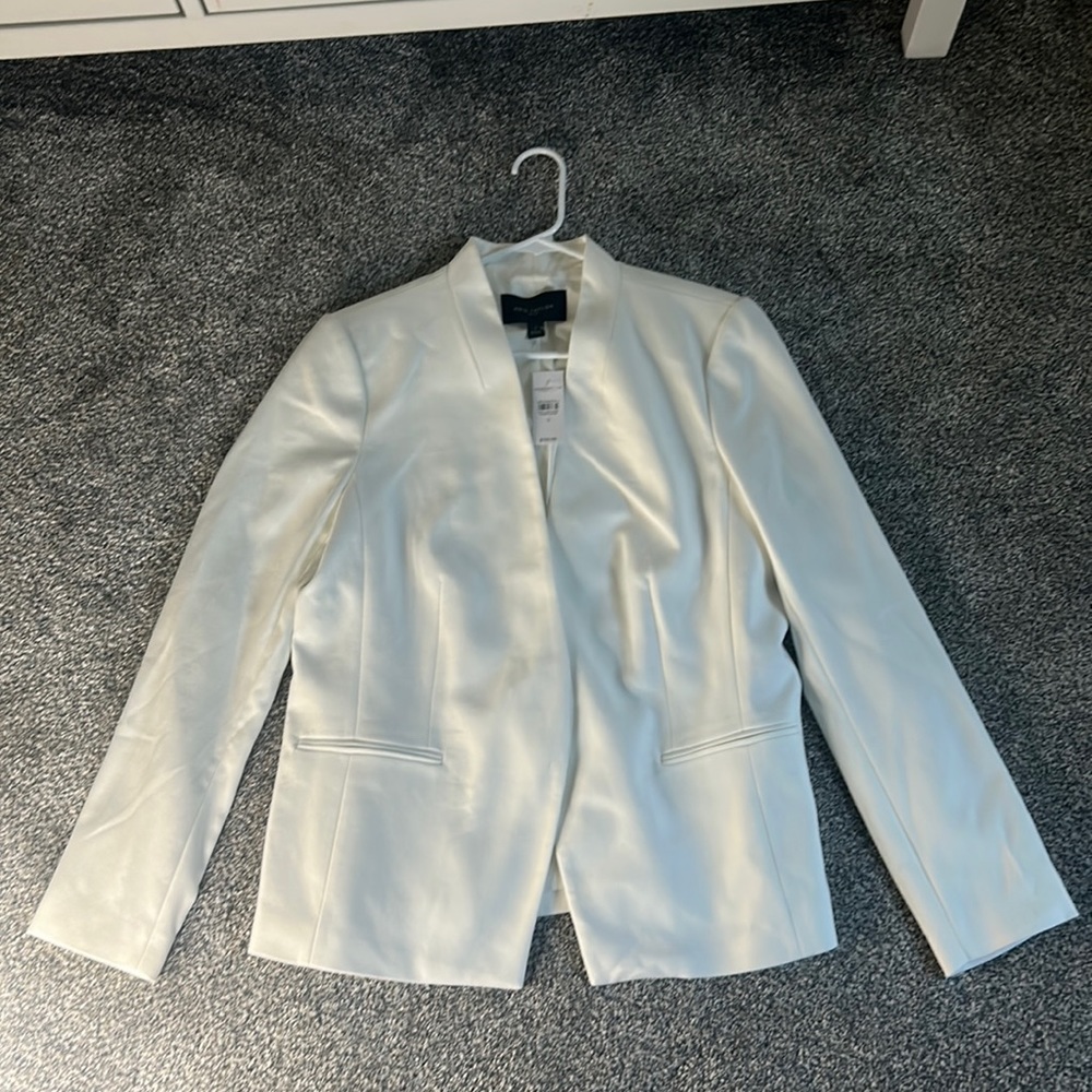 white Ann Taylor blazer size 12